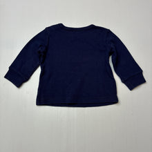 Load image into Gallery viewer, Unisex Bebe by Minihaha, cotton long sleeve tee / top, wash fade, FUC, size 0,  