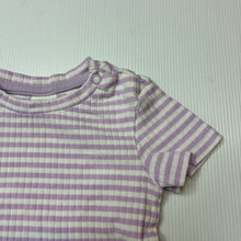 Load image into Gallery viewer, Girls Dymples, ribbed striped tee / top, light marks, FUC, size 0,  