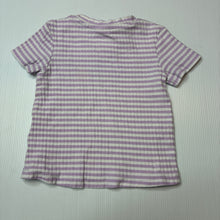 Load image into Gallery viewer, Girls Dymples, ribbed striped tee / top, light marks, FUC, size 0,  