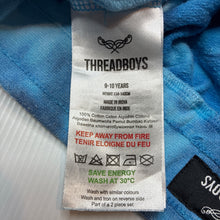 Load image into Gallery viewer, Boys THREADBOYS, tie dyed cotton shorts, elasticated, wash fade, FUC, size 9-10,  