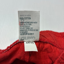Load image into Gallery viewer, Boys Anko, red cotton shorts, elasticated, GUC, size 8,  