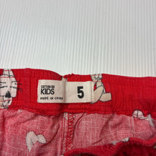 Load image into Gallery viewer, Boys Cotton On, viscose / linen shorts, elasticated, rabbits, GUC, size 5,  