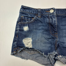 Load image into Gallery viewer, Girls Next, distressed denim shorts, adjustable, GUC, size 7,  