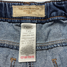 Load image into Gallery viewer, Girls Next, distressed denim shorts, adjustable, GUC, size 7,  