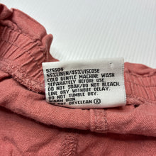 Load image into Gallery viewer, Girls Mango, linen / viscose shorts, elasticated, GUC, size 6,  