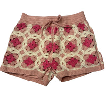 Load image into Gallery viewer, Girls Mango, lined crochet shorts, elasticated, GUC, size 3,  