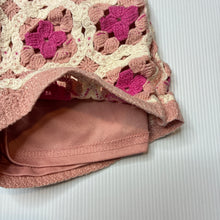 Load image into Gallery viewer, Girls Mango, lined crochet shorts, elasticated, GUC, size 3,  