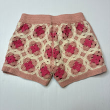 Load image into Gallery viewer, Girls Mango, lined crochet shorts, elasticated, GUC, size 3,  