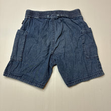 Load image into Gallery viewer, Boys Name It, blue cotton / linen shorts, adjustable, GUC, size 5,  