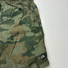 Load image into Gallery viewer, Boys Target, khaki camo print cotton shorts, elasticated, GUC, size 8,  