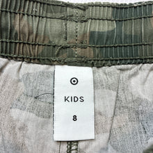 Load image into Gallery viewer, Boys Target, khaki camo print cotton shorts, elasticated, GUC, size 8,  