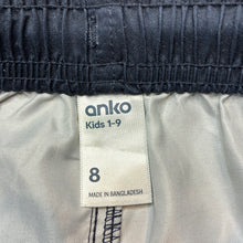 Load image into Gallery viewer, Boys Anko, lightweight board shorts, elasticated, GUC, size 8,  