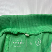 Load image into Gallery viewer, Girls Name It, organic cotton blend lightweight shorts, adjustable, EUC, size 6,  