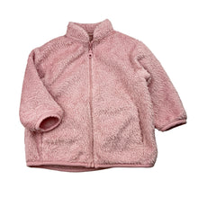 Load image into Gallery viewer, Girls Uniqlo, pink fleece zip up sweater, FUC, size 1,  