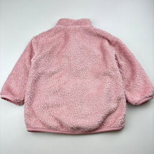 Load image into Gallery viewer, Girls Uniqlo, pink fleece zip up sweater, FUC, size 1,  