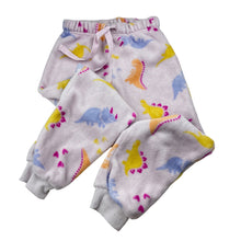 Load image into Gallery viewer, Girls Mango, fleece winter pyjama pants, dinosaurs, FUC, size 6,  