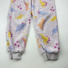 Load image into Gallery viewer, Girls Mango, fleece winter pyjama pants, dinosaurs, FUC, size 6,  