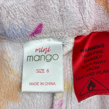 Load image into Gallery viewer, Girls Mango, fleece winter pyjama pants, dinosaurs, FUC, size 6,  