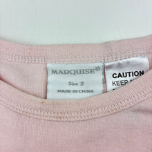 Load image into Gallery viewer, Girls Marquise, cotton long sleeve pyjama top, FUC, size 2,  