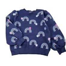 Load image into Gallery viewer, Girls Target, knitted sweater / jumper, rainbows, GUC, size 5,  