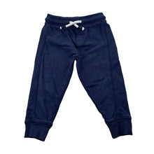 Load image into Gallery viewer, Unisex KID, navy track pants, elasticated, Inside leg: 29.5cm, GUC, size 2,  