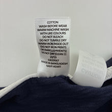 Load image into Gallery viewer, Girls Target, navy cotton long sleeve pyjama top, GUC, size 8,  