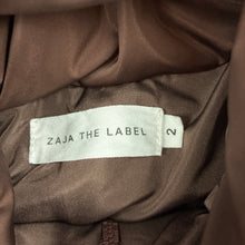 Load image into Gallery viewer, Unisex ZAJA THE LABEL, brown hooded puffer jacket / coat, FUC, size 2,  