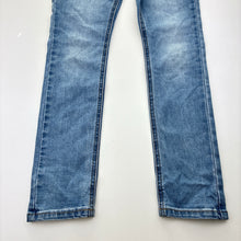 Load image into Gallery viewer, Girls Riders by Lee, skin &amp; bones stretch denim jeans, adjustable, Inside leg: 59cm, FUC, size 10,  