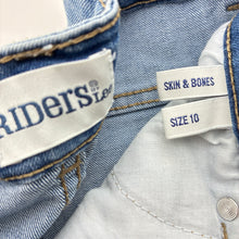 Load image into Gallery viewer, Girls Riders by Lee, skin &amp; bones stretch denim jeans, adjustable, Inside leg: 59cm, FUC, size 10,  