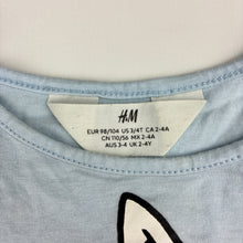 Load image into Gallery viewer, Girls H&amp;M, cotton &amp; tulle dress, unicorn, FUC, size 3-4, L: 52cm