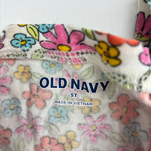 Load image into Gallery viewer, Girls Old Navy, colourful floral cotton dress, GUC, size 5, L: 53cm