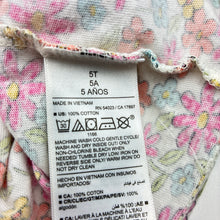 Load image into Gallery viewer, Girls Old Navy, colourful floral cotton dress, GUC, size 5, L: 53cm