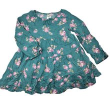 Load image into Gallery viewer, Girls Osh Kosh, floral long sleeve viscose dress, GUC, size 2, L: 45cm