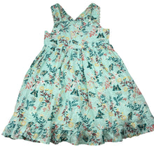 Load image into Gallery viewer, Girls CATHERINE MALANDRINO, lined lightweight floral cotton summer dress, GUC, size 6, L: 60cm