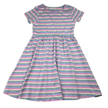 Load image into Gallery viewer, Girls Anko, striped soft cotton casual dress, EUC, size 7, L: 64cm