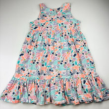 Load image into Gallery viewer, Girls Milkshake, floral soft cotton dress, wash fade, armpit to armpit: 31cm, FUC, size 6, L: 62cm