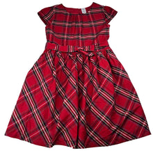 Load image into Gallery viewer, Girls Carter's, lined plaid cotton dress, EUC, size 7, L: 66cm