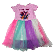 Load image into Gallery viewer, Girls K-Pop Demon Hunters, cotton &amp; tulle dress, FUC, size 5, L: 55cm
