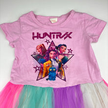 Load image into Gallery viewer, Girls K-Pop Demon Hunters, cotton &amp; tulle dress, FUC, size 5, L: 55cm