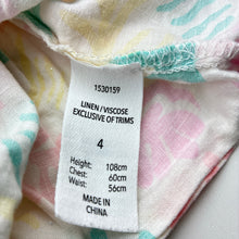 Load image into Gallery viewer, Girls KID, linen / viscose summer dress, EUC, size 4, L: 56cm