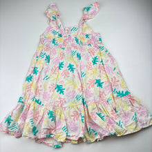 Load image into Gallery viewer, Girls KID, linen / viscose summer dress, EUC, size 4, L: 56cm