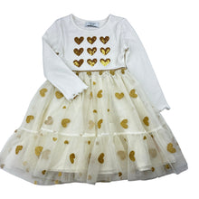 Load image into Gallery viewer, Girls Primark, tulle &amp; sequin long sleeve dress, EUC, size 2-3, L: 50cm