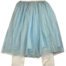 Load image into Gallery viewer, Girls Mari N Mori, tulle &amp; sequin skirt, built-in leggings, elasticated, EUC, size 7-8,  