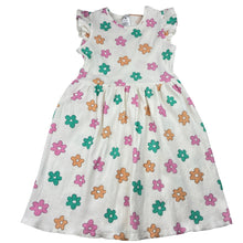 Load image into Gallery viewer, Girls Target, ribbed stretchy floral dress, light marks, FUC, size 5, L: 62cm