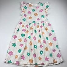 Load image into Gallery viewer, Girls Target, ribbed stretchy floral dress, light marks, FUC, size 5, L: 62cm