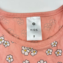 Load image into Gallery viewer, Girls Target, floral cotton long sleeve dress, EUC, size 2, L: 47cm