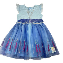 Load image into Gallery viewer, Girls Disney, Frozen Elsa tulle &amp; glitter party dress, EUC, size 4, L: 55cm