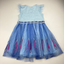 Load image into Gallery viewer, Girls Disney, Frozen Elsa tulle &amp; glitter party dress, EUC, size 4, L: 55cm