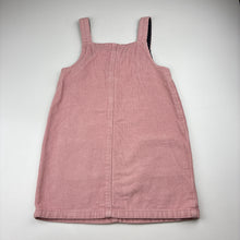 Load image into Gallery viewer, Girls Anko, corduroy cotton overalls dress / pinafore, GUC, size 5, L: 56cm