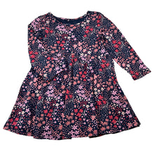 Load image into Gallery viewer, Girls Anko, floral cotton long sleeve dress, GUC, size 3, L: 46cm